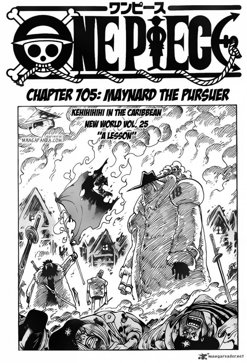 One Piece Manga Here English Chapter 705 Maynard The Pursuer