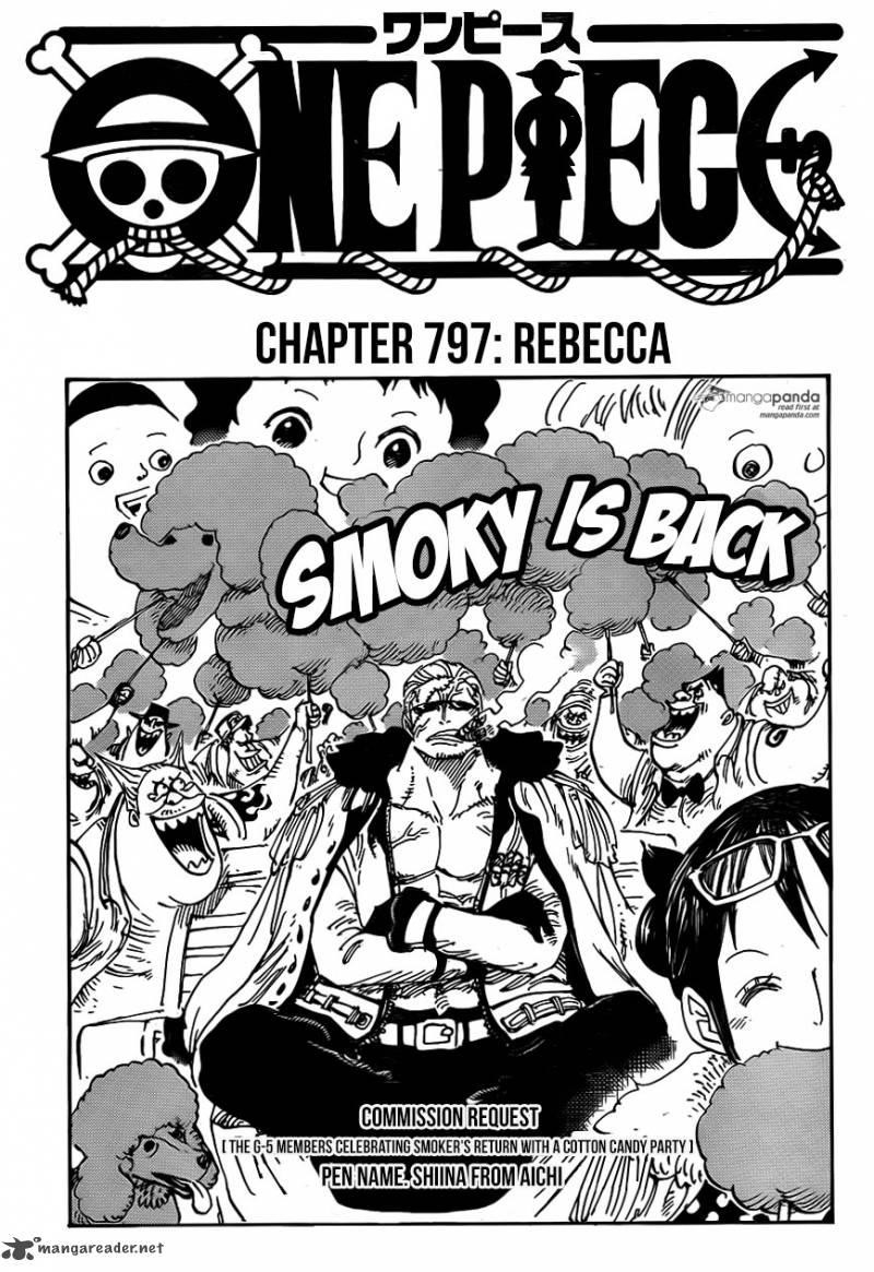 One Piece Manga Here English Chapter 797 Rebecca